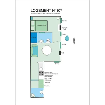 Apartment T2 N°107 Dax
